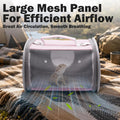 Small Animal Carrier Bag, Breathable Reptile Travel Carrier Transport Bag with Adjustable Shoulder Strap External Storag