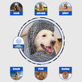 Dog Towel for Drying Dogs, Absorbent Microfiber Bath Towel, Hand Pockets