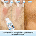 Dog Skin Repair Roll-On Serum – Natural Hot Spot & Red Spot Relief with Coconut Oil – Soothes Itchy, Dry & Irritated Skin, Supports Fur Regrowth – Lick-Safe, No-Rinse Pet Skin Care for Dogs & Cats