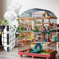 52 Pcs Wire Cage Clips Detachable Pet Cage Door Clip Cat Cages Door Latch Buckle Snap on Plastic Lock Snap Cat Fence Whi