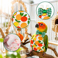 2Pcs Bird Diaper Reusable with 50 Pads, Cute Parrot Nappy Waterproof Inner
