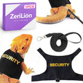 Bearded Dragon Harness & Leash Kit, Escape-Proof Adjustable Lizard Lead for Walking, Fun Costume Accessory