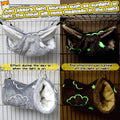 LEFTSTARER Noctilucent Luminous Guinea Pig Rat Hammock Bunkbed Hanging Tunnel and Soft Bed Mat for Ferret Hedgehog Squir