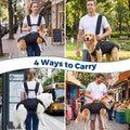 Dog Backpack Carrier Lift Harness - Emergency Sling Carry with Adjustable Straps & Lifting Handle, Help Support Full Bod