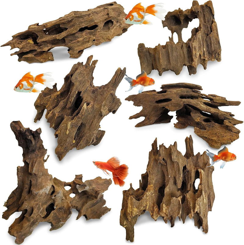 PINVNBY Natural Driftwood for Aquarium 6-11'Reptile Wood Aquarium Wood
