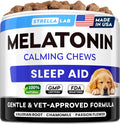 STRELLALAB Melatonin for Dogs to Sleep 6mg - Doggie Sleep Aid Treats - Sleeping Pills for Anxiety - Extra Strength Calming Chews Large & Small Breed Help Sleep at Night - Made in USA - 60Ct