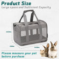 PINVNBY Small Pet Carrier, Guinea Pig Carrier, Bunny Carrier for Travel Camping Outdoor, Breathable Pet Portable Hand Ba