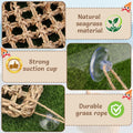 Hermit Crab Climbing Toys,Lizard Seagrass Mat,Hermit Crab Hammock with Suction Cups,Hermit Crab Supplies Decor Habitat,S