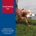 Coastal Pet Water & Woods Vinyl Dog Training Dummies, White, 3" x 12"