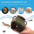 relaqcc Aquarium Decor Ruins Leaning Vase Hideaway Cave, Betta Fish Tank Accessories for Goldfish, Shrimp, Conch, Cichli