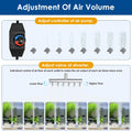 AquaMiracle Quiet Aquarium Air Pump Adjustable Airflow 200/317/475GPH