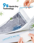 BUCATSTATE Disposable Guinea Pig Cage Liners 30 Count, Super Absorbent Guinea Pig Bedding, Bamboo Charcoal Odor Control 