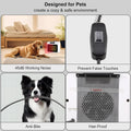 Dog House Heater with Smart Thermostat 300W/600W Chicken Coop Heater for Outdoor/Indoor Winter