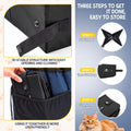 Hillban Travel Litter Box for Cats, 4 in 1 Collapsible Portable Box