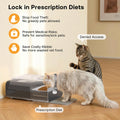 HEAPETS Automatic Cat Feeder with RFID Collar Sensor for Multi-Pet Households, Anti-Stealing Food Dispenser with Sealed 