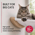 7 Ruby Road Alto Cat Wall Hammock Set — Wall Mounted Cat Shelves & Furniture with Climbing Steps for Large Cats, Holds 35 lbs, Indoor Climbing & Lounging, Replaceable Cushion