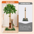Fantasreen 35" Cat Scratching Post with Track Ball & Toys, Lucky Cat Scratcher