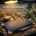 Bearded Dragon Basking Platform, Slate Rocks for Reptiles with Wooden Pile
