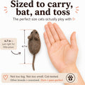 Cat Mice Toy 3 Pack, Felt Mouse Toy for Indoor Cats, No Catnip
