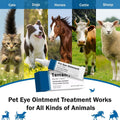 POLKA Terramypol Eye Ointment for Cats and Dogs, Horses, Birds, Sheep 3.5g/0.125oz - Pack of 2