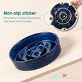 vancasso Slow Feeder Dog Bowl, 1.5 Cup Ceramic Puzzle Dish for Medium Breed