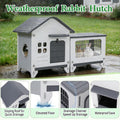 Rabbit Hutch Outdoor Indoor Plastic Bunny Cage Enclosure Guinea Pig Cage