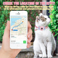 BINGPET AirTag Cat Collar with Bells, Upgraded Safety Elastic Cat Collar with Airtag Cat Collar Holder, Anti-Lost Cat Collars for Girl Boy Cats, Anti-Suffocation Kitty Puppy Collars
