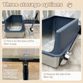 Cat Litter Scoop Deep Shovel,Detachable Long Handle Litter Scooper,Round