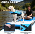 VIVAGLORY Dog Life Vest Front Float Dog Swim Vest, XS, Blue