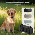 4 GPS Dog Tracker Rubber Clip Compatible with Tracti Dog 6 GPS Dog Collar Replacement Safety Clip Accessories Black