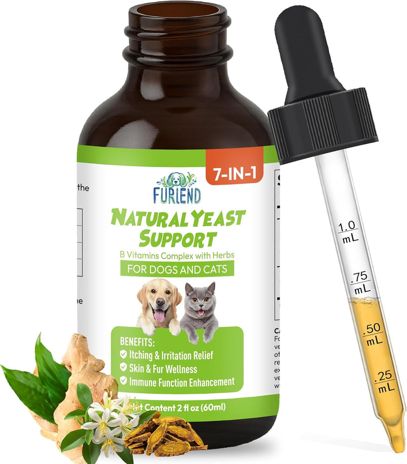 Natural Yeast Infection Itch Relief for Dogs and Cats | Itchy Skin, Ear & Allergy Symptoms Treatment | Reduces Inflammat