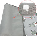 NACOCO Summer Pet Cooling Mat - Cat Dog Cushion Pad Sleeping Cool Sharks Comfortable Soft for Pets Kids and Adults (Grey Shark, M)