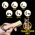 Mythrojan Brass and Steel Pet Training Clicker Puppy Dog Training Cricket Clicker U.S. Engraved WII Military Gear Metal 