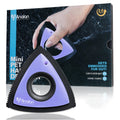 Analan Mini Pet Hair Remover for Car Detailing Supplies, Carpet Dog Hair Remover for Car Interior, Triangle Dog Hair Remover for Auto Detailing, Couch, Furniture, Lint, Carpet(Purple)