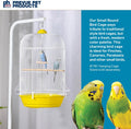 Prevue Pet Products Classic Round Bird Cage - Yellow and White