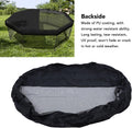 Tyenaza Dog Pen Cover, 210D Silver Coated Oxford Cloth Proof Half Mesh Dog Playpen Top Cover Fits 8 Panels 24 Inch Width