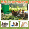Maxcheck 8 Pcs Rabbit Feeder for Cages Bulk Small Animal Food Dispenser with Lid Metal Rabbit Feeders Outside for Guinea