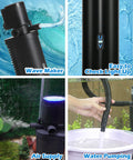 COOSPIDER Aquarium Filter with 6W U-V Light 158GPH for 10-45 Gallon Tank