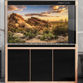 Desert Mountain Reptile Tank Background Sunset Rock Mountain Gobi Aquarium Background Blue Sky Gobi Barren Thorns Mounta
