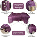 BARN & STABLE Breathable and UV Protective Tear-Resistant Mesh Horse Fly Sheet Comfy Equine Summer Sheet with Removable 