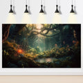Fantasy Forest Aquarium Background Forest Glowing Trees Luminescent Flowers Reptile Habitat Backdrop Amazing Trees Strea