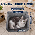 Outdoor Cat House Weatherproof for Spring Summer, Portable Cat Shelter for Stray Cats, No Installation Foldable Cat Tent Enclosure, Ventilated Pet House for Outside Camping Patio Garden（Unheated