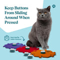 FluentPet Speak Up! Get Started Kit with Clearer Upward-Facing Sound | 6 Recordable Buttons w/Pre-Installed Batteries & 3 HexTile Button Mats | Training Dog & Cat Communication Buttons