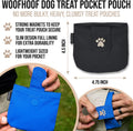 Dog Treat Pouch, Black Pocket Sized Training Reward Pouch - Lightweight Dog Treat Holder with Magnetic Flap for Stabilit