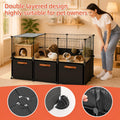 29 Panels Guinea Pig Cage Small Animal Playpen,42.5" x 28" x 28"