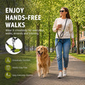 Hands Free Dog Leash Crossbody Dog Running Leash Handsfree Pet Rope for Hiking Training Heavy Duty Reflective Pet Walkin