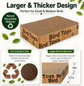 7.8” Paper Bird Shredding Toys,Bird Cage Platform for Small Medium Parrots