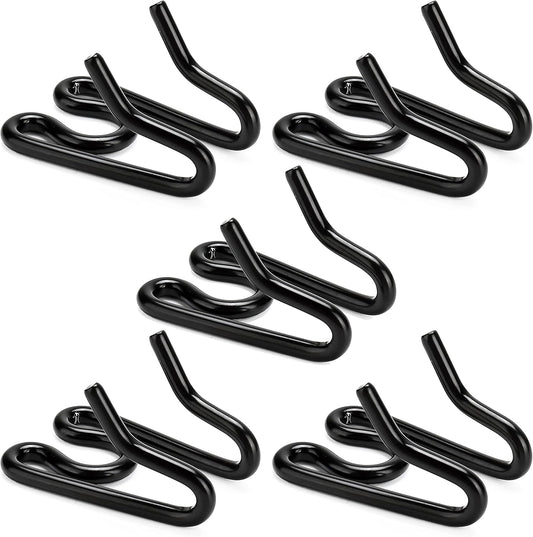 (5 Pack) Stainless Steel Dog Collar Extra Links Designed for 2.25mmH-S Collar Links, Black