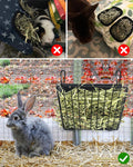 Rabbit Hay Feeder - Guinea Pig Hay Feeder - X-Large Metal Frame Bunny Hay Holder, 9.7x4.7x6.6 inch Guinea Pig Hay Holder