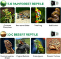 High Intensity UVB Reptile Light Bulb 5.5W 5.0 Full Spectrum UVA UVB for Reptiles simulating Sunlight Promote Synthesis 